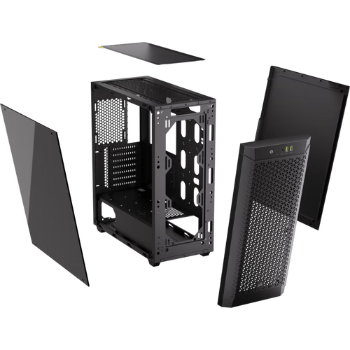 CORSAIR Gabinete 480T Airflow ATX Panel Vidrio Sin ventilador