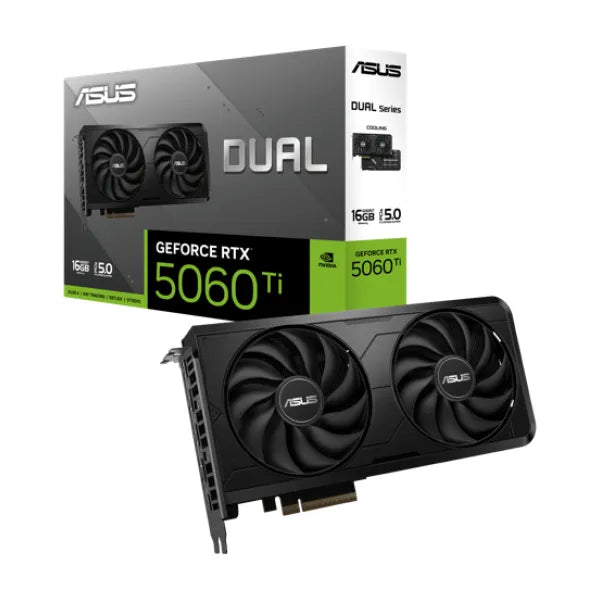 ASUS Tarjeta de Video Dual GeForce RTX 5060 Ti EVO OC Edition