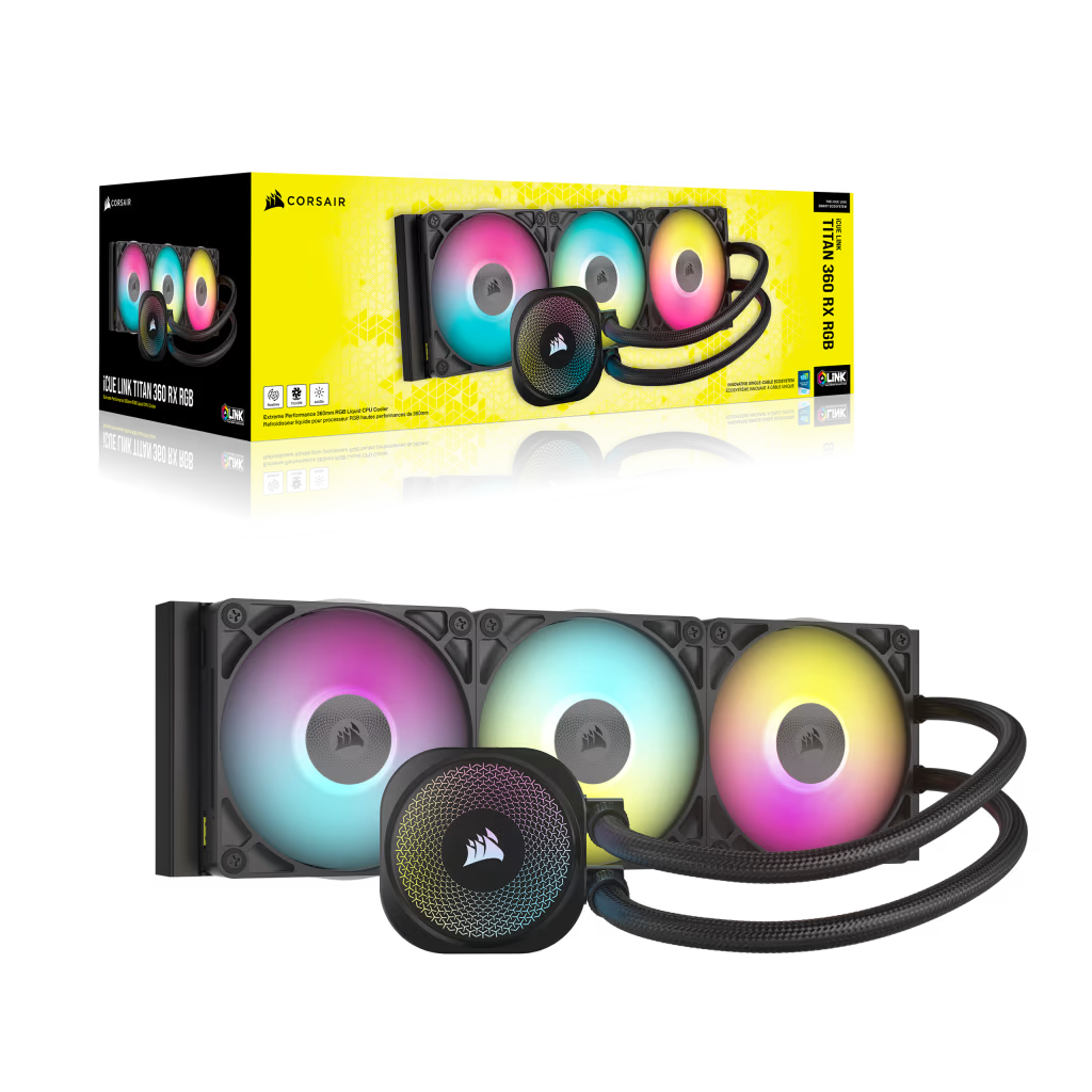 Corsair Refrigeracón líquida para CPU iCUE LINK TITAN 360 RX RGB AIO